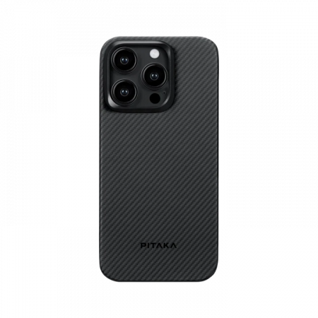 Чохол Pitaka iPhone 15 Pro (Пітака Айфон 15 Про) MagEZ Case 4 Twill 1500D Black/Grey 1193568 фото