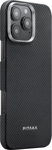 Чохол Pitaka для iPhone 16 Pro Black/Grey Ultra-Slim Case Black/Grey 1377053 фото