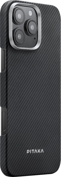 Чохол Pitaka для iPhone 16 Pro Black/Grey Ultra-Slim Case Black/Grey 1377053 фото