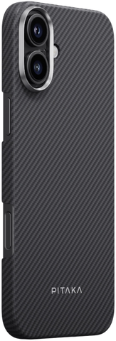 Чохол Pitaka для iPhone 16 Plus Black/Grey Ultra-Slim Case Black/Grey 1377056 фото