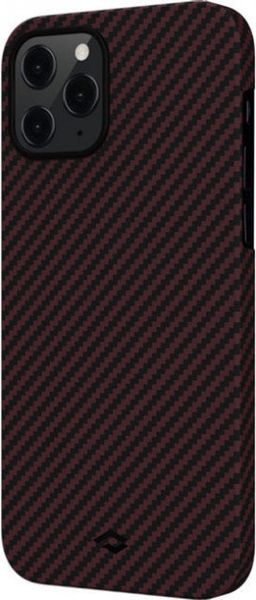 Чохол Pitaka iPhone 12 Pro (Пітака Айфон 12 Про) MagEZ Case Twill Black/Red 732882 фото