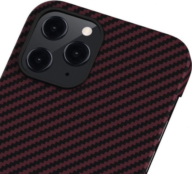 Чохол Pitaka iPhone 12 Pro (Пітака Айфон 12 Про) MagEZ Case Twill Black/Red 732882 фото