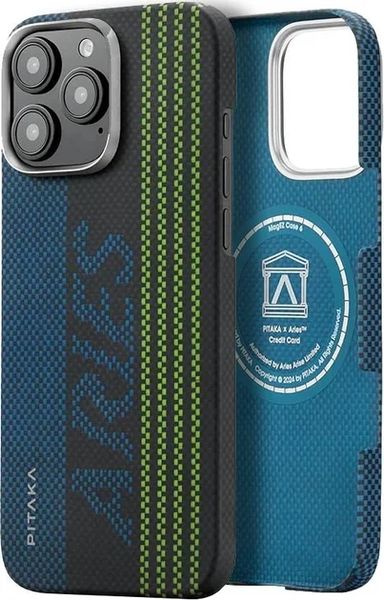 Чохол Pitaka для iPhone 16 Pro Aries Tactile Woven Case Credit Card 1376858 фото