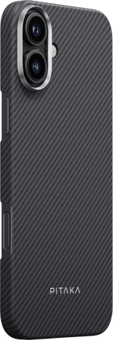 Чохол Pitaka для iPhone 16 Black/Grey Ultra-Slim Case Black/Grey Twill 1377050 фото