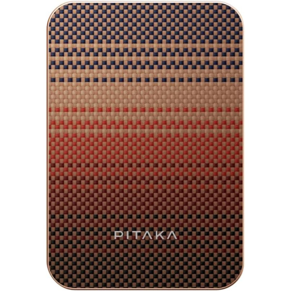 Внешний аккумулятор Pitaka 5000mAh Aramid Fiber Magnetic 15W Sunset