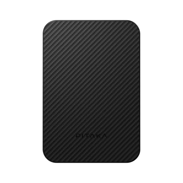 Внешний аккумулятор Pitaka 5000mAh Aramid Fiber Magnetic 15W Black/Grey (Twill)