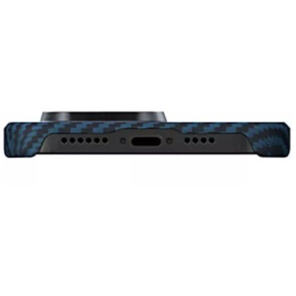 Чохол Pitaka для iPhone 14 Pro Max MagEZ Case 3 Twill 1500D Black/Blue