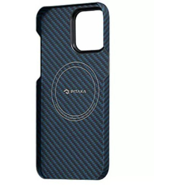 Чохол Pitaka для iPhone 14 Pro Max MagEZ Case 3 Twill 1500D Black/Blue
