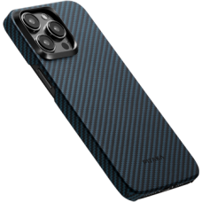Чохол Pitaka для iPhone 15 Pro Max MagEZ Case 4 Twill 1500D Black/Blue