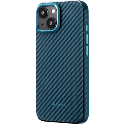 Чохол Pitaka для iPhone 15 Pro Max Magaz Case Pro 4 Twill 1500D Black/Blue Чохол Pitaka для iPhone 15 Pro Max Magaz Case Pro 4 Twill 1500D Black/Blue
