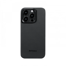 Чохол Pitaka для iPhone 15 Pro MagEZ Case 4 Twill 1500D Black/Grey
