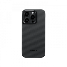 Чохол Pitaka для iPhone 15 Pro MagEZ Case 4 Twill 600D Black/Grey