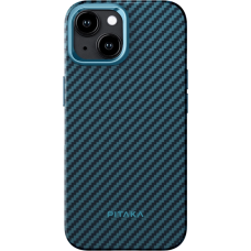 Чохол Pitaka для iPhone 15 Pro MagEZ Case Pro 4 Twill 1500D Black/Blue