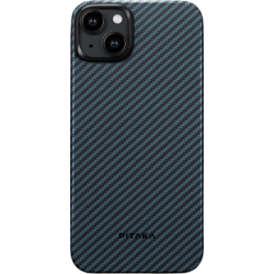 Чехол Pitaka для iPhone 15 MagEZ Case 4 Twill 1500D Black/Blue