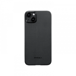 Чехол Pitaka для iPhone 15 MagEZ Case 4 Twill 1500D Black/Grey Чехол Pitaka для iPhone 15 MagEZ Case 4 Twill 1500D Black/Grey