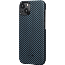Чохол Pitaka для iPhone 15 Plus MagEZ Case 4 Twill 1500D Black/Blue