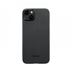 Чехол Pitaka для iPhone 15 Plus MagEZ Case 4 Twill 600D Black/Grey Чехол Pitaka для iPhone 15 Plus MagEZ Case 4 Twill 600D Black/Grey