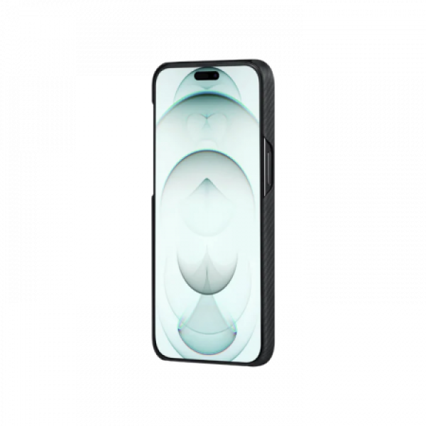 Чохол Pitaka для iPhone 15 Plus MagEZ Case 4 Twill 600D Black/Grey Чохол Pitaka для iPhone 15 Plus MagEZ Case 4 Twill 600D Black/Grey