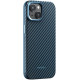 Чохол Pitaka для iPhone 15 Plus MagEZ Case Pro 4 Twill 1500D Black/Blue Чохол Pitaka для iPhone 15 Plus MagEZ Case Pro 4 Twill 1500D Black/Blue