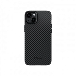 Чохол Pitaka для iPhone 15 Plus MagEZ Case Pro 4 Twill 1500D Black/Grey Чохол Pitaka для iPhone 15 Plus MagEZ Case Pro 4 Twill 1500D Black/Grey