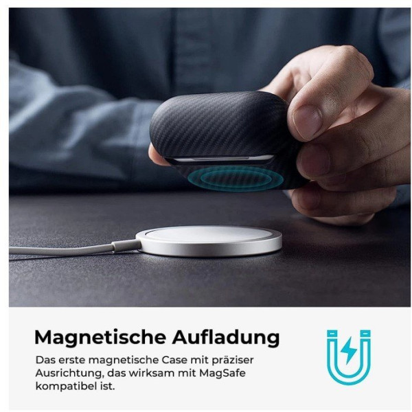 Чохол Pitaka MagEZ Case Twill Black/Grey для AirPods Pro 2 Чохол Pitaka MagEZ Case Twill Black/Grey для AirPods Pro 2