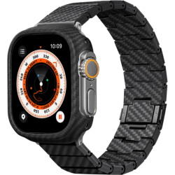 Аксессуар Pitaka для Apple Watch 42/44/45/49mm Carbon Fiber Watch Band Modern Black/Grey Аксессуар Pitaka для Apple Watch 42/44/45/49mm Carbon Fiber Watch Band Modern Black/Grey