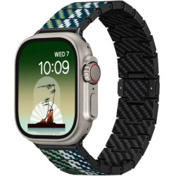 Аксессуар Pitaka для Apple Watch 42/44/45/49mm Chroma Carbon Band Poetry of Things Wind Аксессуар Pitaka для Apple Watch 42/44/45/49mm Chroma Carbon Band Poetry of Things Wind