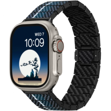 Аксесуар Pitaka для Apple Watch 42/44/45/49mm Chroma Carbon Band Poetry of Things Moon