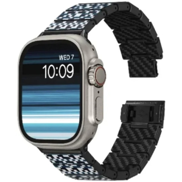 Аксесуар Pitaka для Apple Watch 42/44/45/49mm Chroma Carbon Band Dreamland Mosaic Аксесуар Pitaka для Apple Watch 42/44/45/49mm Chroma Carbon Band Dreamland Mosaic