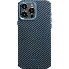 Чохол Pitaka для iPhone 15 Pro Max Magaz Case Pro 4 Twill 1500D Black/Blue