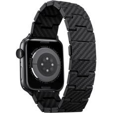 Аксесуар Pitaka для Apple Watch 42/44/45/49mm Carbon Fiber Watch Band Retro Black/Grey