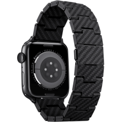 Аксесуар Pitaka для Apple Watch 42/44/45/49mm Carbon Fiber Watch Band Retro Black/Grey Аксесуар Pitaka для Apple Watch 42/44/45/49mm Carbon Fiber Watch Band Retro Black/Grey