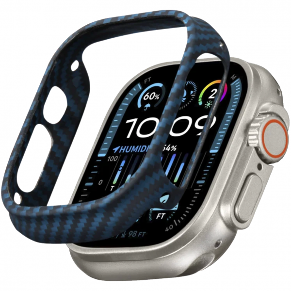 Аксесуар Pitaka для Apple Watch Ultra 49mm/Ultra 2 Watch Air Case Black/Blue Аксесуар Pitaka для Apple Watch Ultra 49mm/Ultra 2 Watch Air Case Black/Blue