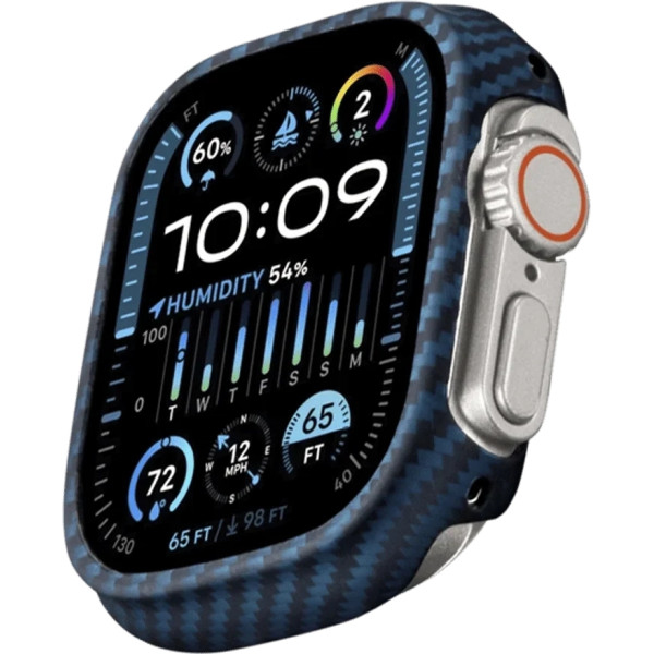 Аксесуар Pitaka для Apple Watch Ultra 49mm/Ultra 2 Watch Air Case Black/Blue Аксесуар Pitaka для Apple Watch Ultra 49mm/Ultra 2 Watch Air Case Black/Blue