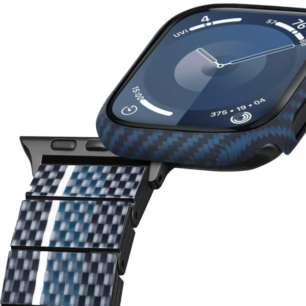 Аксесуар Pitaka для Apple Watch 45mm Air Case Black/Blue Аксесуар Pitaka для Apple Watch 45mm Air Case Black/Blue