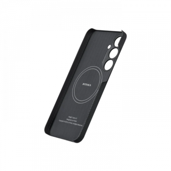 Чохол Pitaka для Samsung S921 Galaxy S24 MagEZ Case 4 Twill Black/Grey Чохол Pitaka для Samsung S921 Galaxy S24 MagEZ Case 4 Twill Black/Grey