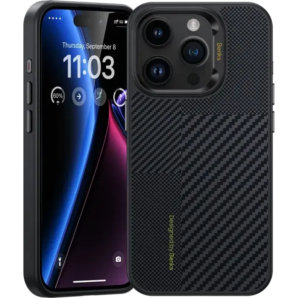Чохол Benks MagClap ArmorPro Case Montage Black for iPhone 15 Pro Max