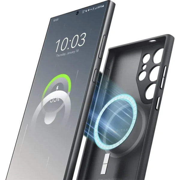 Чохол Pitaka для Samsung Galaxy S24 Ultra MagEZ Case Pro 4 Twill Black/Grey Чохол Pitaka для Samsung Galaxy S24 Ultra MagEZ Case Pro 4 Twill Black/Grey