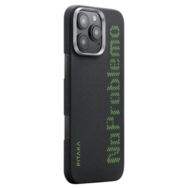 Чехол Pitaka для iPhone 16 Pro Max Aries Tactile Woven Case No Problemo Чехол Pitaka для iPhone 16 Pro Max Aries Tactile Woven Case No Problemo