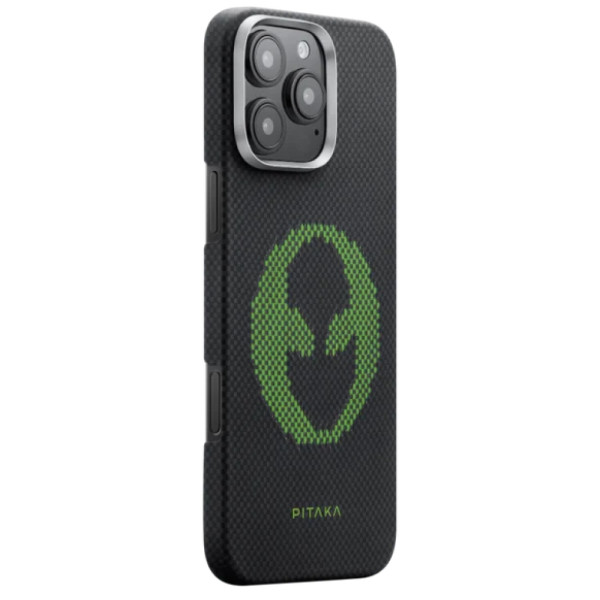 Чехол Pitaka для iPhone 16 Pro Max Aries Tactile Woven Case Alien Чехол Pitaka для iPhone 16 Pro Max Aries Tactile Woven Case Alien