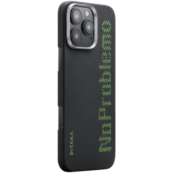 Чохол Pitaka для iPhone 15 Pro Max Aries Tactile Woven Case No Problemo Чохол Pitaka для iPhone 15 Pro Max Aries Tactile Woven Case No Problemo