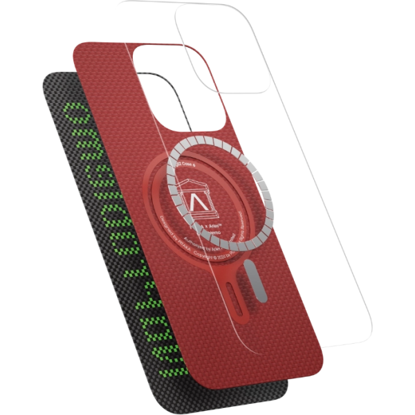 Чохол Pitaka для iPhone 15 Pro Max Aries Tactile Woven Case Alien Чохол Pitaka для iPhone 15 Pro Max Aries Tactile Woven Case Alien