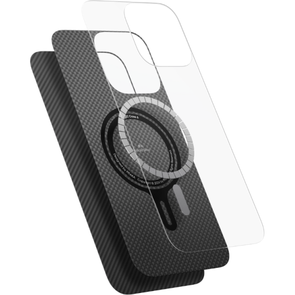 Чохол Pitaka для iPhone 16 Black/Grey Ultra-Slim Case Black/Grey Twill Чохол Pitaka для iPhone 16 Black/Grey Ultra-Slim Case Black/Grey Twill