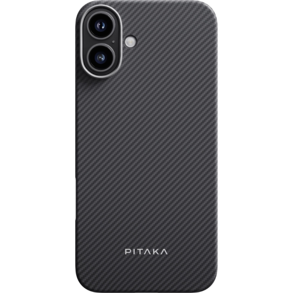 Чохол Pitaka для iPhone 16 Black/Grey Ultra-Slim Case Black/Grey Twill Чохол Pitaka для iPhone 16 Black/Grey Ultra-Slim Case Black/Grey Twill