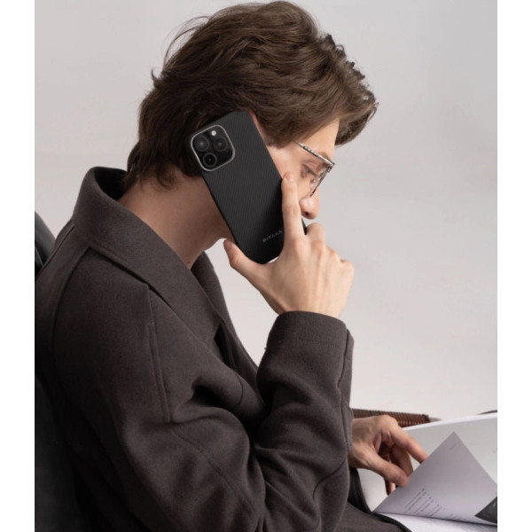 Чохол Pitaka для iPhone 16 Plus Black/Grey Ultra-Slim Case Black/Grey Чохол Pitaka для iPhone 16 Plus Black/Grey Ultra-Slim Case Black/Grey