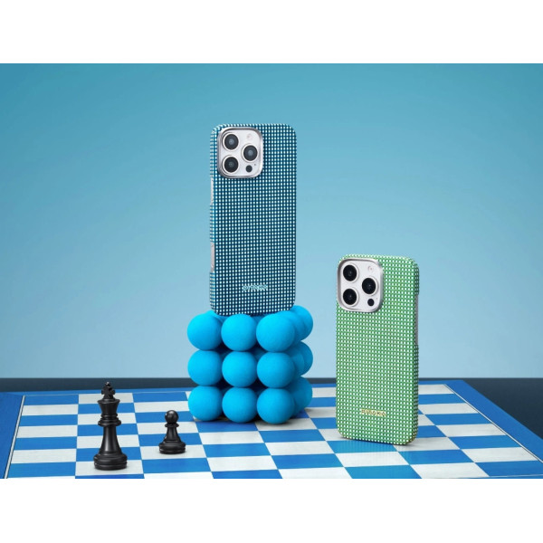 Чехол Pitaka для iPhone 16 Pro Max Ocean Blue Ultra-Slim Case Ocean Blue Чехол Pitaka для iPhone 16 Pro Max Ocean Blue Ultra-Slim Case Ocean Blue