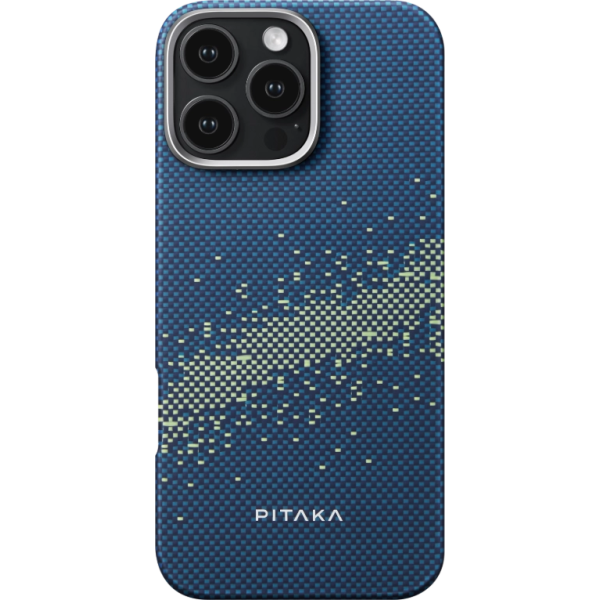 Чохол Pitaka для iPhone 16 Pro StarPeak Tactile Woven Case Milky way galaxy Чохол Pitaka для iPhone 16 Pro StarPeak Tactile Woven Case Milky way galaxy