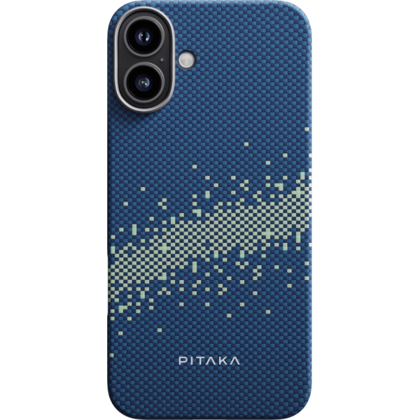 Чохол Pitaka для iPhone 16 Plus StarPeak Tactile Woven Case Milky way Чохол Pitaka для iPhone 16 Plus StarPeak Tactile Woven Case Milky way