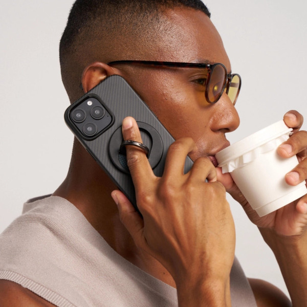 Чехол Pitaka для iPhone 16 Pro Military-Grade Protective Case Black/Grey Twill Чехол Pitaka для iPhone 16 Pro Military-Grade Protective Case Black/Grey Twill