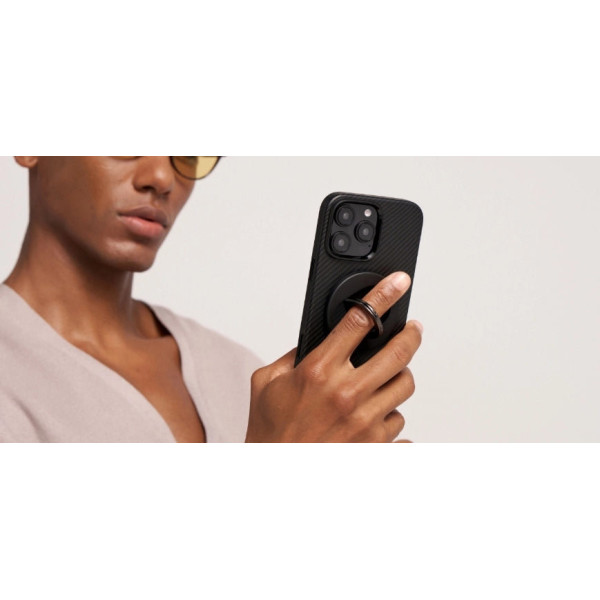 Чехол Pitaka для iPhone 16 Pro Military-Grade Protective Case Black/Grey Twill Чехол Pitaka для iPhone 16 Pro Military-Grade Protective Case Black/Grey Twill